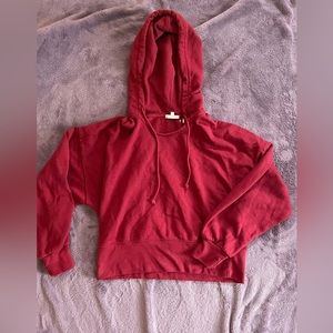 red levis hoodie